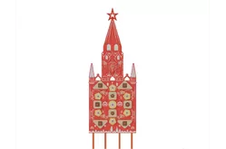 Элемент патриотической площадки Спасская башня, Кремль1