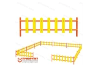 Заборчик для патриотической площадки 11 секций