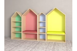 Стеллаж с посадочным местом Домик1