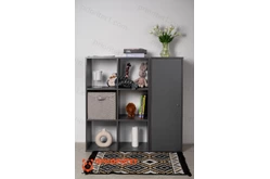 Стеллаж Вместительные полки (серый)1