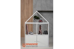 Шкаф для игрушек и книг «Детская пора» (с крышей)1