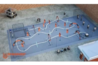 Трасса для дронов 230м2