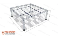 Полетная зона 8х8х3м огражденная защитной сеткой