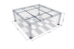 Полетная зона 8х8х3м огражденная защитной сеткой1