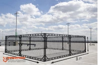 Полетная зона 8х8х4 м огражденная защитной сеткой