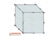 Сетчатый куб 3х3х2,5м для тестовых полётов в защищённом пространстве