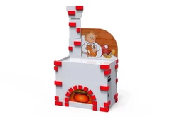 Детский песочный комплекс Сказка в форме печи1