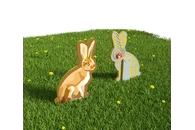 Двусторонний модуль с сенсорными элементами «Тактильный топиарий Заяц»