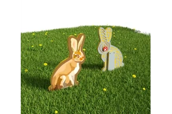 Двусторонний модуль с сенсорными элементами «Тактильный топиарий Заяц»1