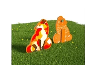 Двусторонний модуль с сенсорными элементами «Тактильный топиарий Лиса»