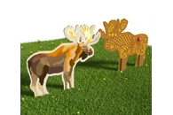 Двусторонний модуль с сенсорными элементами «Тактильный топиарий Лось»