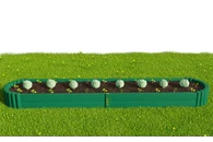 Вечная грядка из толстых брусков отлитого полимерного пластика