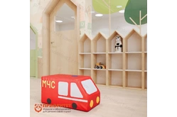 Мягкая контурная игрушка «Машина МЧС»1