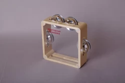 Бубен из массива березы с натяжкой, D 15 см.1