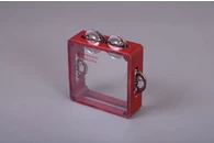 Бубен из массива березы с натяжкой, D 15 см. тонированный