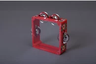 Бубен из массива березы с натяжкой, D 15 см. с росписью