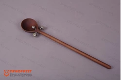 Ложка длинная с бубенцом Мастерская Сереброва тонированная1