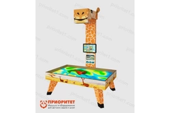 Интерактивная песочница с дизайнерским оформлением Жираф Интерактивная песочница с дизайнерским оформлением Жираф1