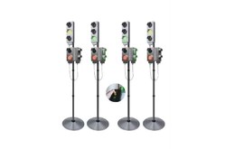 Набор светодиодных светофоров Четырехсторонний перекресток мобильный1