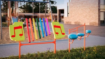 Элемент для музыкального парка Металлофон Элемент для музыкального парка Металлофон