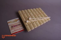 Ксилофон диатонический Ля мажор (8 пластин, на низком резонаторе) лак