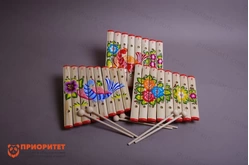 Ксилофон диатонический Ля мажор (8 пластин, на низком резонаторе) с росписью1