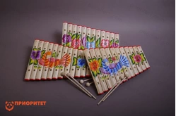 Ксилофон диатонический Ля мажор (12 пластин, на низком резонаторе) с росписью1