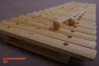 Ксилофон диатонический Ля мажор (15 пластин, на низком резонаторе) лак
