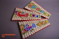 Ксилофон диатонический Ля мажор (15 пластин, на низком резонаторе) с росписью