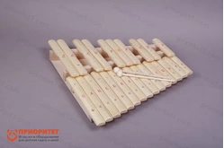 Ксилофон хроматический До мажор (25 пластин, на низком резонаторе) лак1