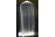 Фибероптический занавес зеркальный полукруглый 120х60