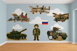 Набор патриотических панелей Защита Родины