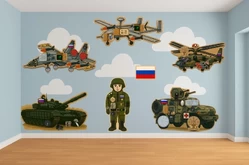 Набор патриотических панелей Защита Родины1