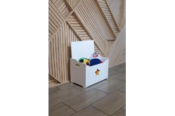 Ящик для игрушек ЗВЕЗДА белый1