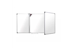 Трехэлементная магнитно-маркерная доска 100х500 - алюминиевый профиль1