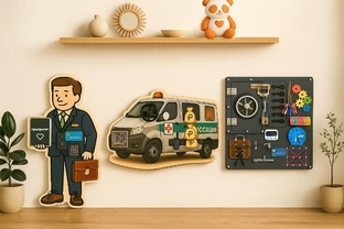 Комплект бизибордов Банковская система