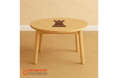 Круглый стол Ладья для шахматного кабинета