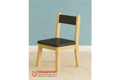 Детский шахматный стул черный Приоритет