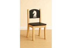 Детский стул Ход конем черный1