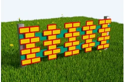 Забор Кирпичная кладка 11