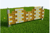 Забор Кирпичная кладка 3