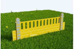 Забор Кирпичная стенка 21