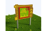 Игровой развивающий модуль пятнашки Строим дом