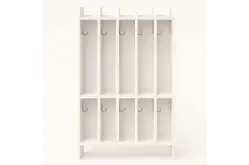 Вешалка для полотенец 2-х ярусная (5 секций) 70х20х100 из серии Медовая1