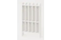 Вешалка для полотенец 2-х ярусная (5 секций) 70х20х115 из серии Медовая1