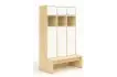 130.7 Шкаф-раздевалка 3-х местная закрытая из серии Медовая_1