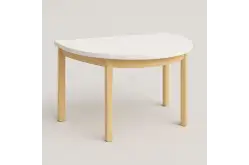 Стол полукруглый 1 гр.роста из серии Медовая1