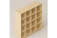 Стеллаж 147х39х147 из серии Медовая