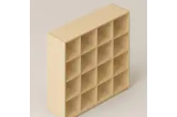 Стеллаж 147х39х147 из серии Медовая1