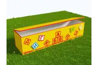 Вечная Лавка-шкаф для хранения игрушек в теневой навес из Экопластика Буквы